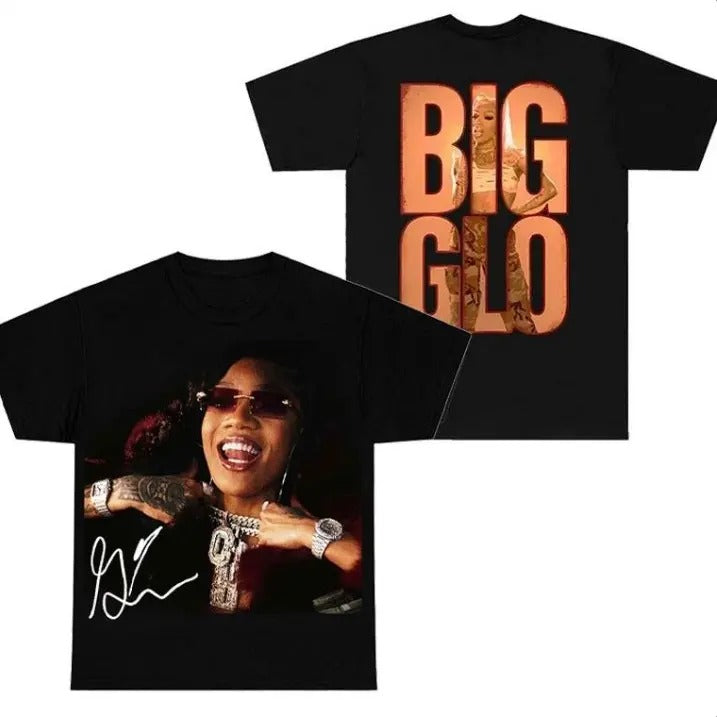 Big Glo Glorilla New Album Big Face Graphic Tee, Hip Hop Music Fabric Cotton T-shirt Hoodie, Sweatshirt | TeeBloomCo.com