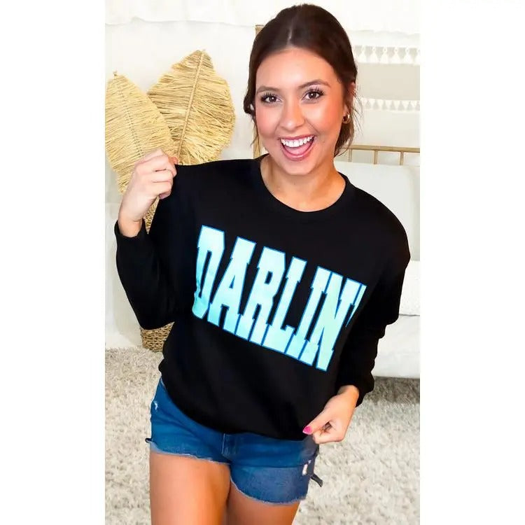 Big Letter DARLIN Sweatshirt T-Shirts, Hoodie | TeeBloomCo.com