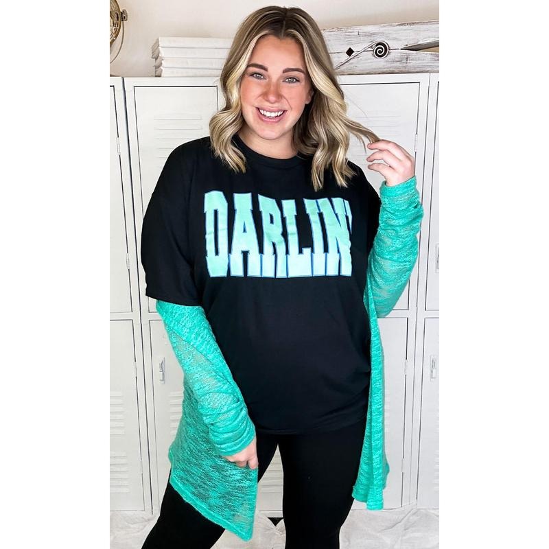 Big Letter DARLIN T-Shirt Hoodie, Sweatshirt | TeeBloomCo.com