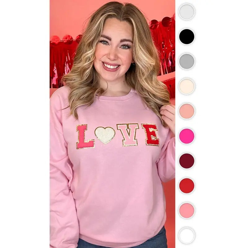 Big Letter Heart Sweatshirtstyle{n002}2 T-Shirts, Hoodie, Sweatshirt | TeeBloomCo.com