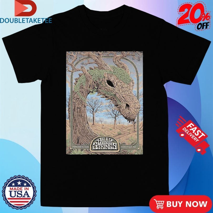 Billy Strings Asheville North Carolina Night 3 At Arena On February 13 2026 Dragon Tree Shirts
