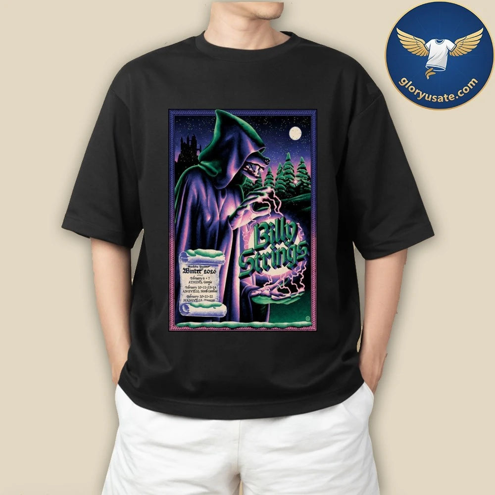 Billy Strings Winter Feb 2026 Tour Poster Shirt