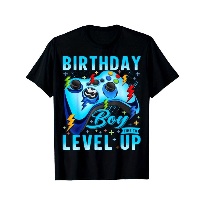 Birthday Boy Time to Level Up Video Game Birthday Gamer Boys T-Shirt made in usa Hoodie, Sweatshirt | TeeBloomCo.com
