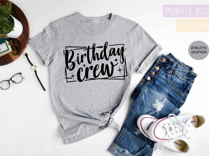 Birthday Crew T-Shirts, Birthday Squad T-shirt, Its My Birthday T-Shirt, Birthday Party Shirts, Funny Birthday T-Shirts,...