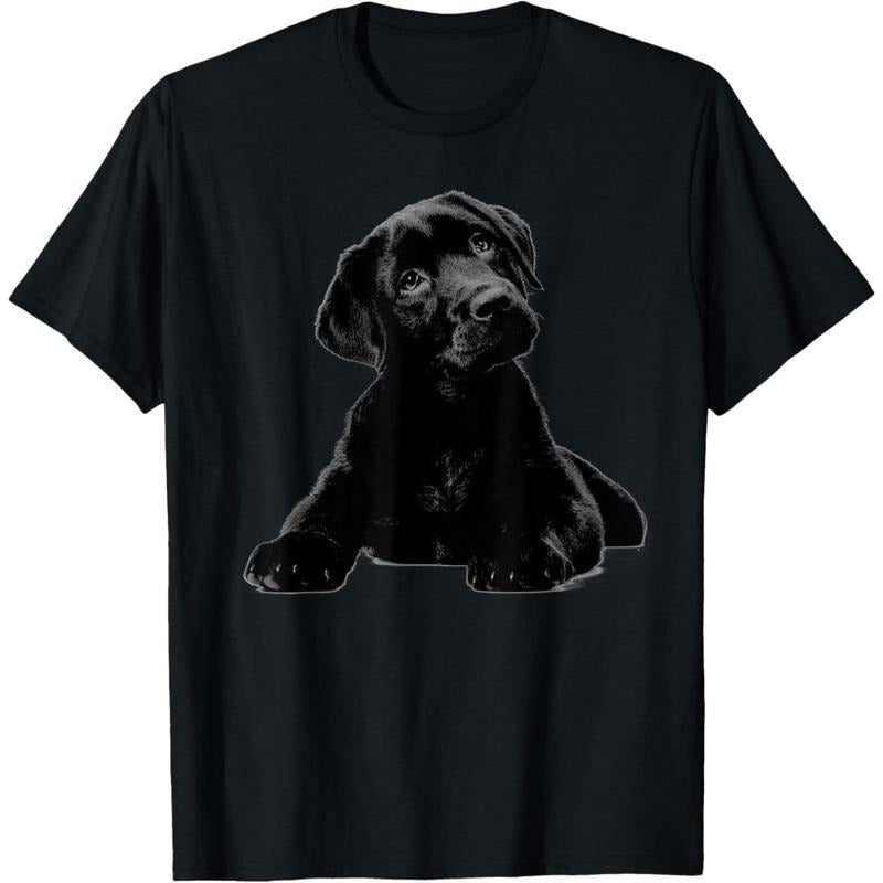 Black Lab Puppy Dog Shirt Graphic Tees Men - Dog Mom Shirt T-Shirt  made in usa Hoodie, Sweatshirt | TeeBloomCo.com