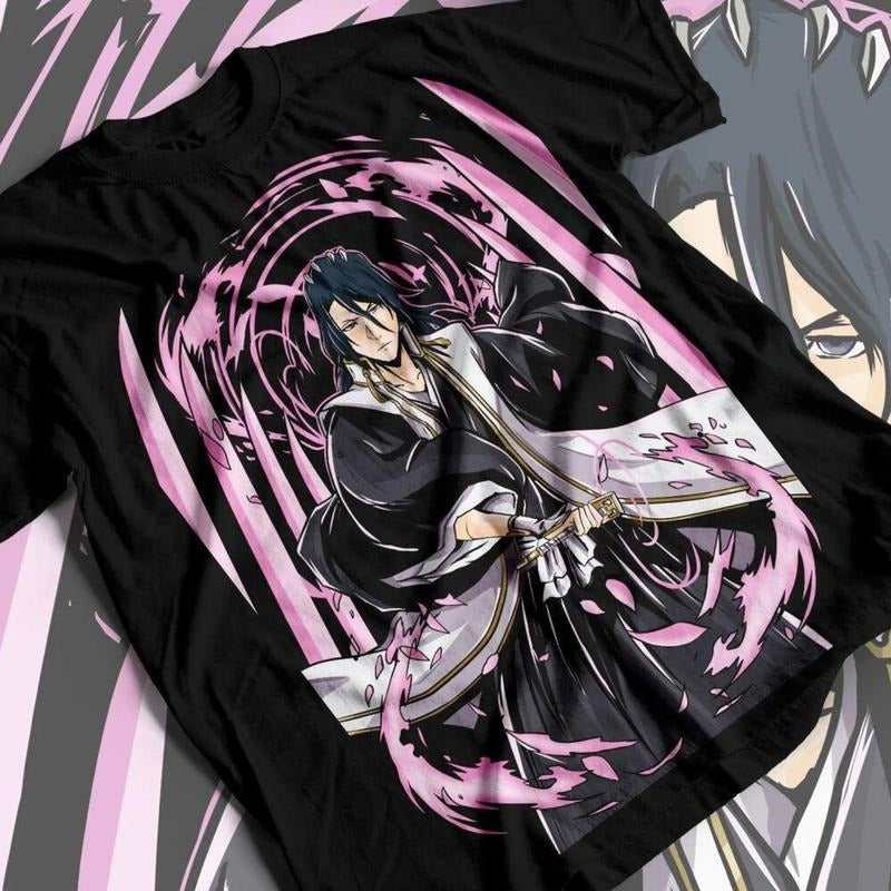 Bleach BYAKUYA BANKAI Manga Strip Anime Unisex T-Shirt Tee Full Size Hoodie, Sweatshirt | TeeBloomCo.com