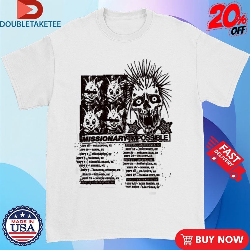 Blink-182 Missionary Impossible 2025 Tour Shirts