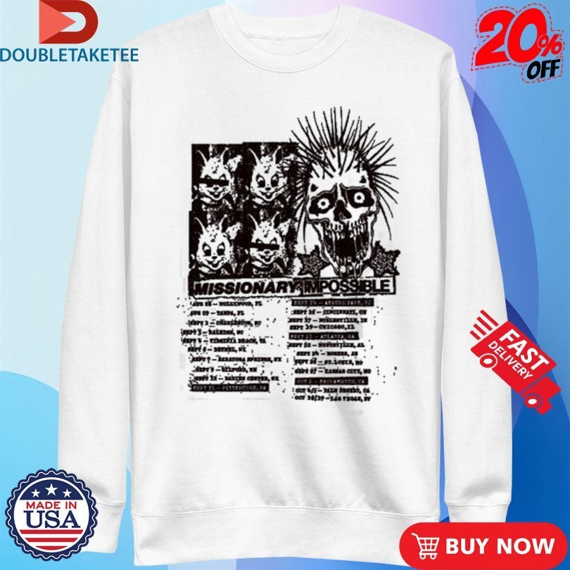 Blink-182 Missionary Impossible 2025 Tour Shirts