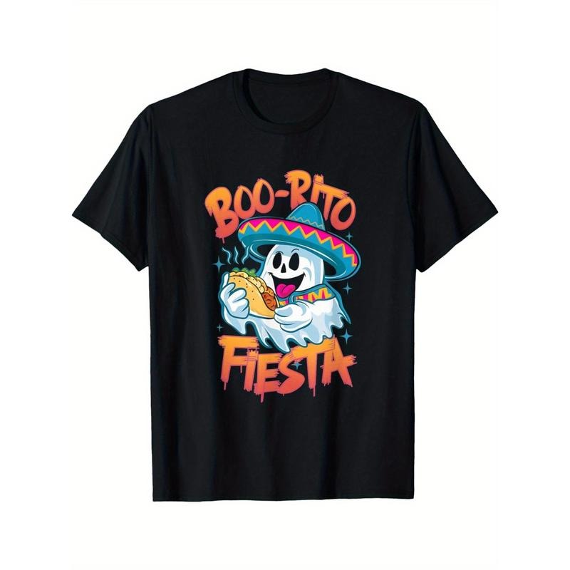 Blitto Carnival Cute Mexican ghost wearing a Blitto and sombrero T-shirt Made in USA Hoodie, Sweatshirt | TeeBloomCo.com
