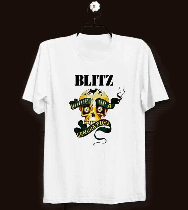 Blitz Printed Skull Retro Punk Rock Vintage Ideal Gift Unisex Cool T Shirt Menswear Top Hoodie, Sweatshirt | TeeBloomCo.com