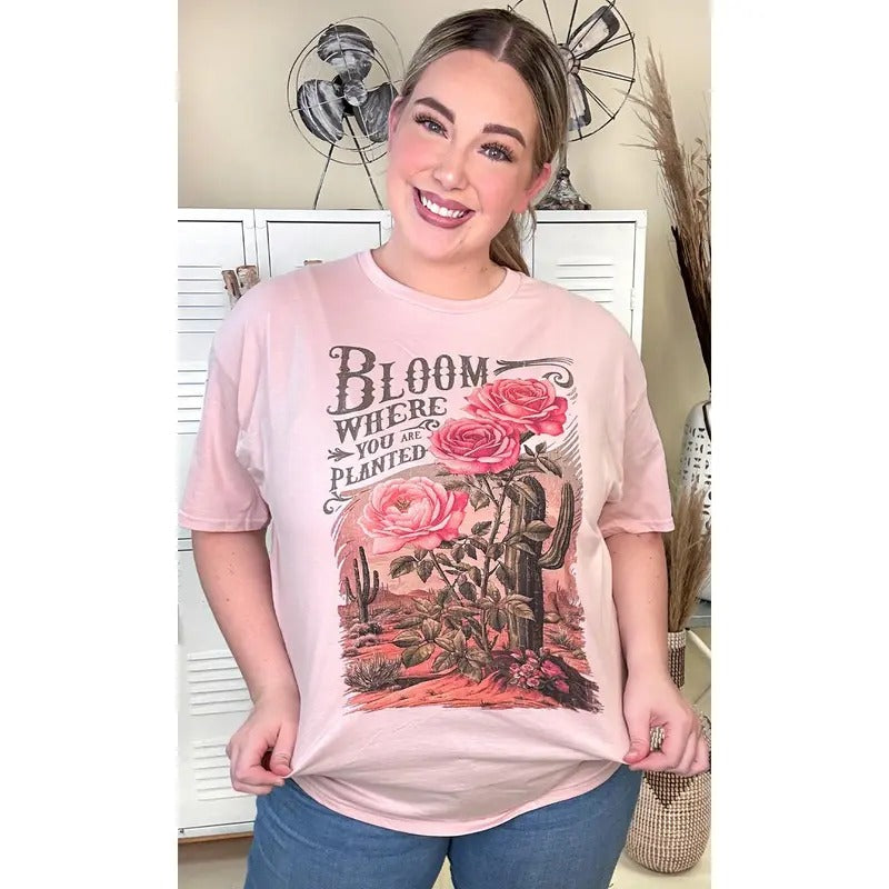 Bloom Where You Were Planted Christian Graphic T-Shirt Hoodie, Sweatshirt | TeeBloomCo.com