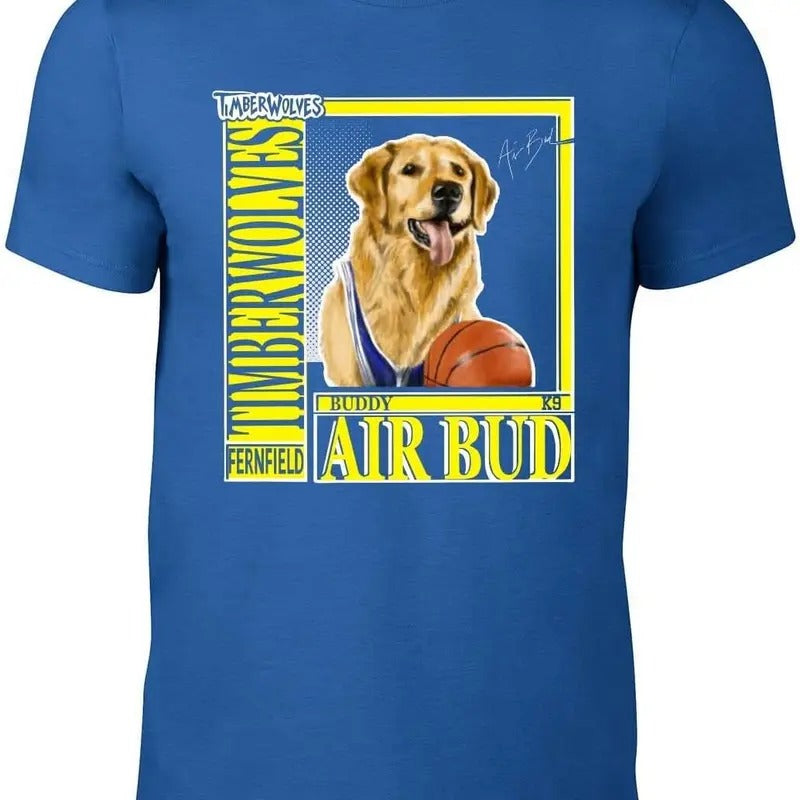 Blue Air Bud Buddy Fernfield Timberwolves T-Shirt Hoodie, Sweatshirt | TeeBloomCo.com