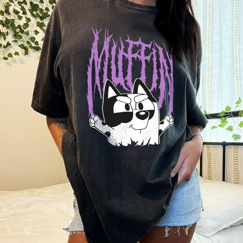 Blue Muffin Shirt, Muffin Bingo Shirt Dog Cartoon  T-shirt, sweater and Hoodie Sweatshirt | TeeBloomCo.com