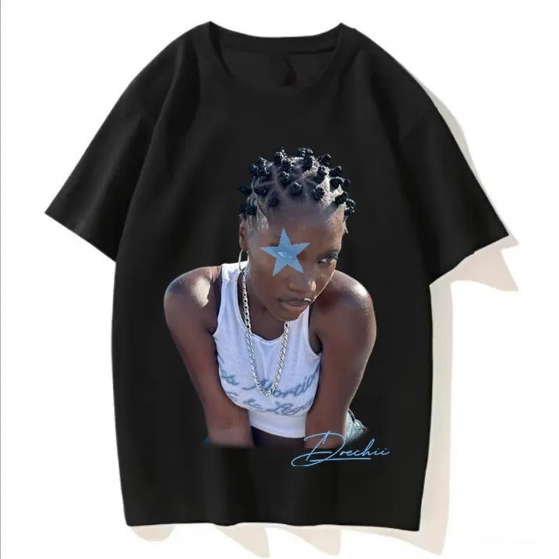 Blue Star Doechii Concert Black T-Shirt, Fans Gift Hoodie, Sweatshirt | TeeBloomCo.com