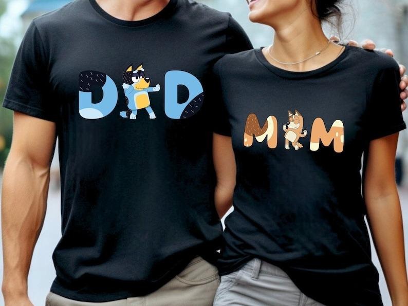 Bluey Family Shirt, Bluey Mom Shirt, Bluey Dad Shirt, Bluey Birthday Party Shirt, Bluey Era Shirt, Bluey Cartoon...