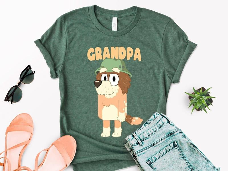 Bluey Grandpa Shirt, Bluey Dad Shirt, Bluey Granddad Shirt, Bluey Family Shirt, Fathers Day Shirt, Cool Papa Club Shirt,...