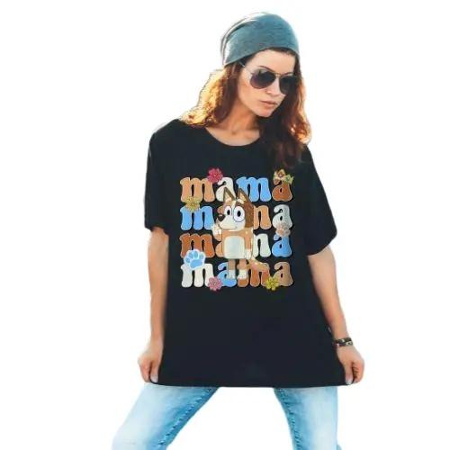 Bluey Mom Shirt, Bluey Mum, Bluey Family, Chili, Mum, Bluey Mother's Day, Mama, Gif For Mom Top Womenswear Underwear Lady...