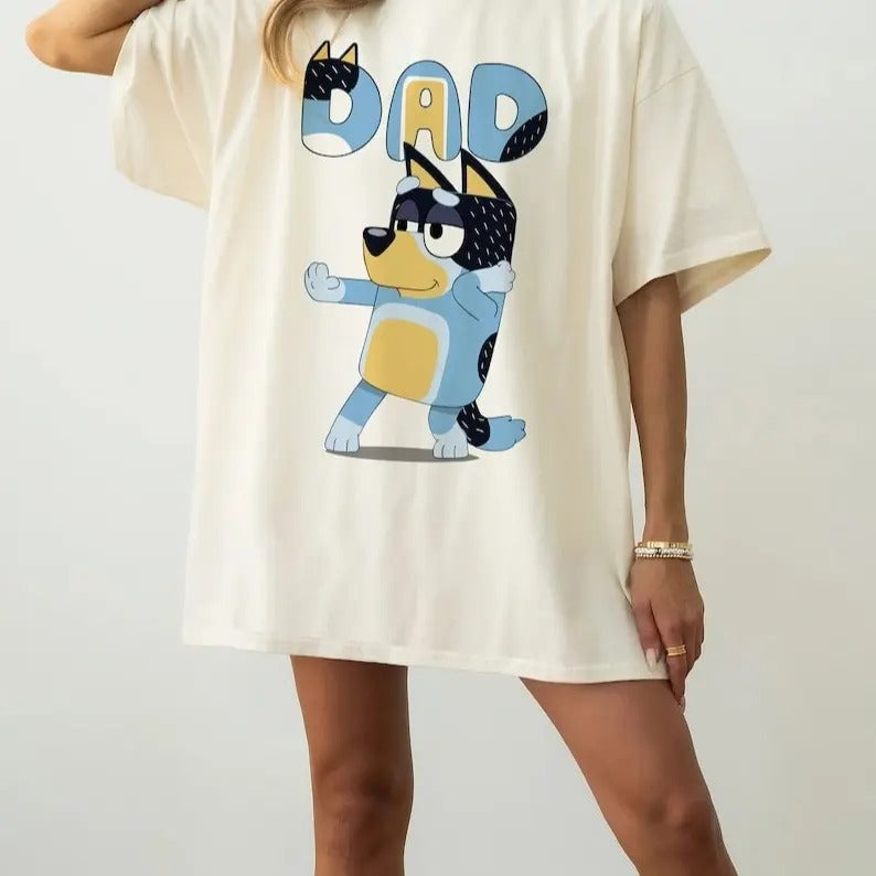 Bluey Bandit Dad Shirt/ Bluey Dad Shirt/ Bluey Bingo Family Shirt/ Bluey Family Shirt/ Cool Dad Club Shirt/ Dad Birthday...