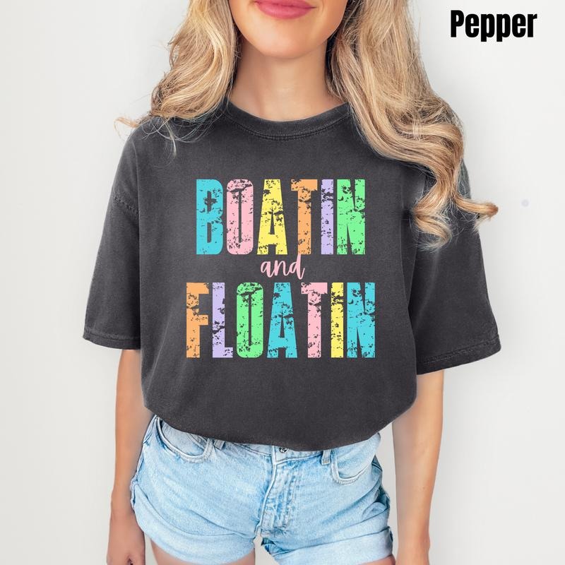 Boatin & Floatin Comfort Colors T-Shirt 'NLB' Hoodie, Sweatshirt | TeeBloomCo.com