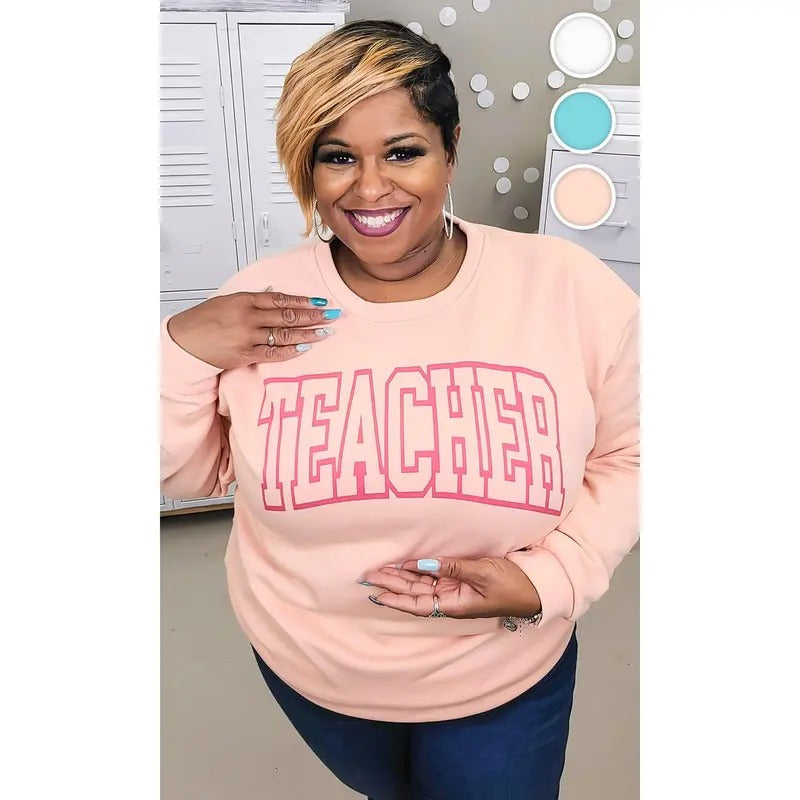 Bold College Teacher Graphic Sweatshirt T-Shirts, Hoodie | TeeBloomCo.com