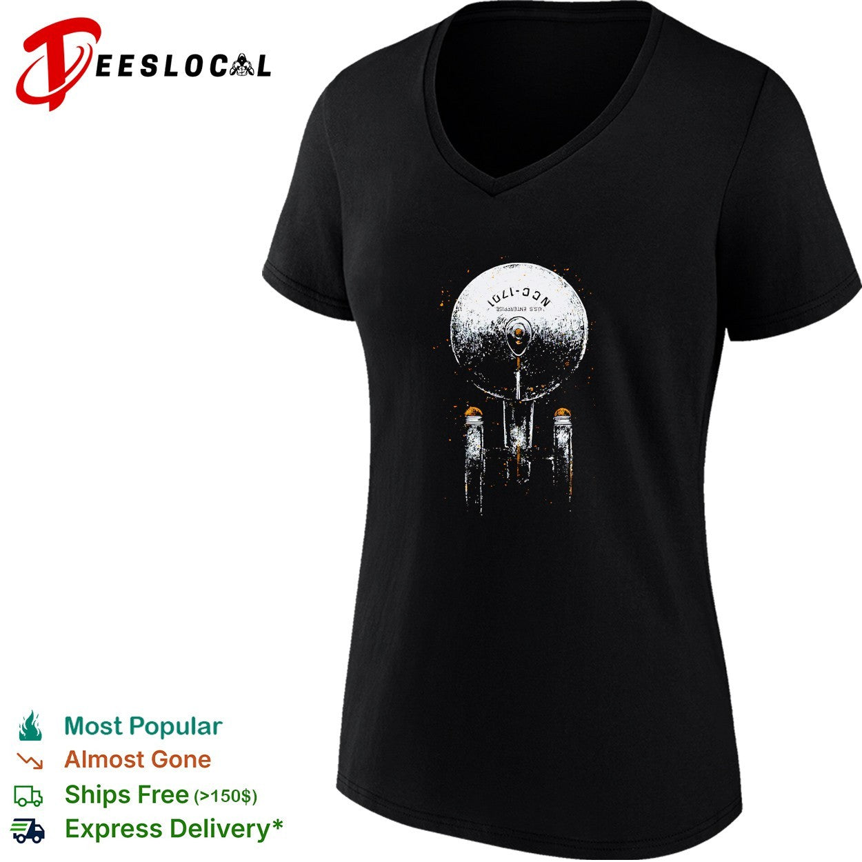 Boldly Go Starship the USS Enterprise shirt