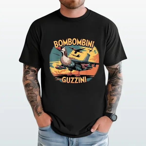 Bombombini Guzzini T-shirt Lightweight Soft And Stylish Recycled Cotton Graphic Hoodie, Sweatshirt | TeeBloomCo.com