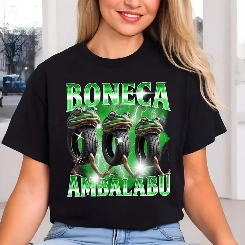 Boneca Ambalabu Shirt, Brain Rot Shirt, Italian Brainrot Meme, Silly Frog Shirt, Funny Meme Tee Hoodie, Sweatshirt