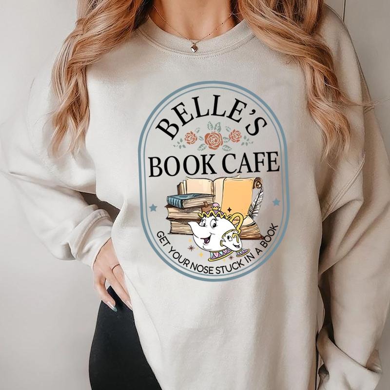 Book Cafe Shirt, Tale As Old As Time T Shirt, Sweatshirt Hoodie, Beauty A The Beast Shirt for Family Matching, Family...