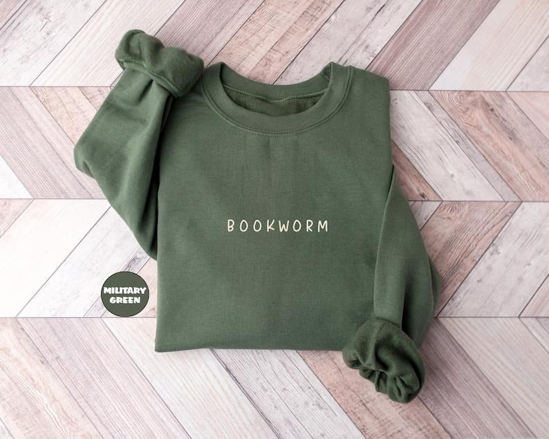 Bookworm Sweatshirt, Book Lover Hoodie, Bookish Outfit, Book Club Clothing, Bookworm Apparel, Reading Teacher Hoodie,...
