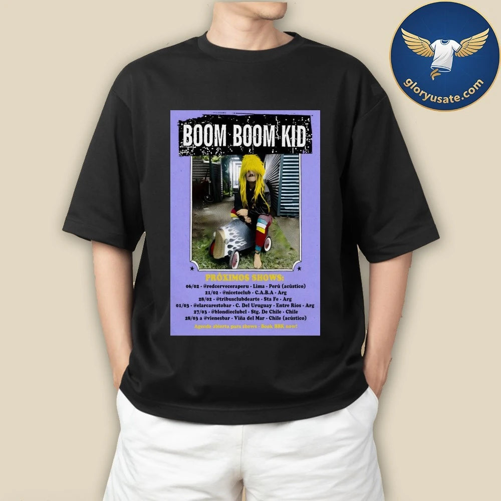 Boom Boom Kid Proximos 2026 Tour Poster Shirt