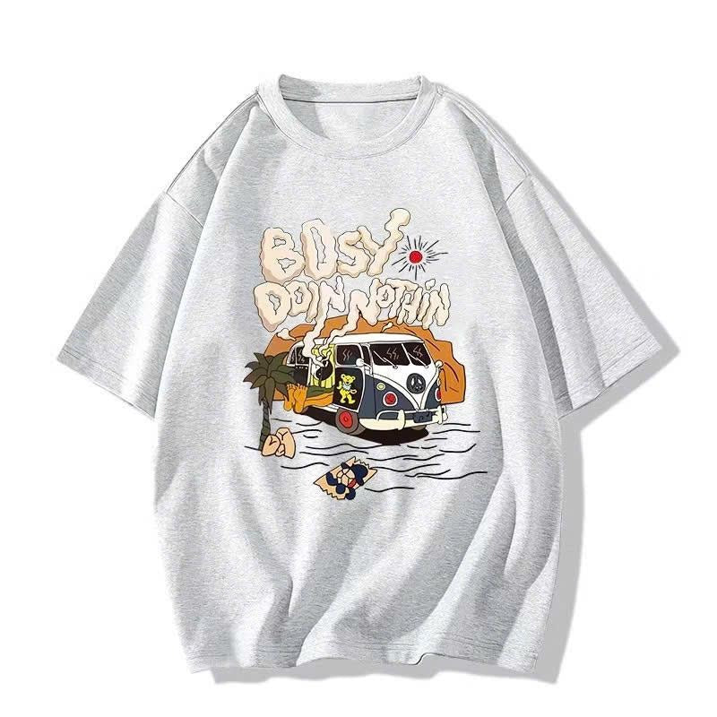 Bosy Dojn Nothin Shirt, Cartoon Shirt, Gift Tee, Relaxation TShirt Hoodie, Sweatshirt | TeeBloomCo.com