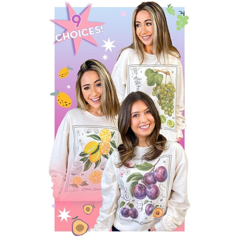 Botanical Fruit Graphic Sweatshirt Tik Tok T-Shirts, Hoodie | TeeBloomCo.com