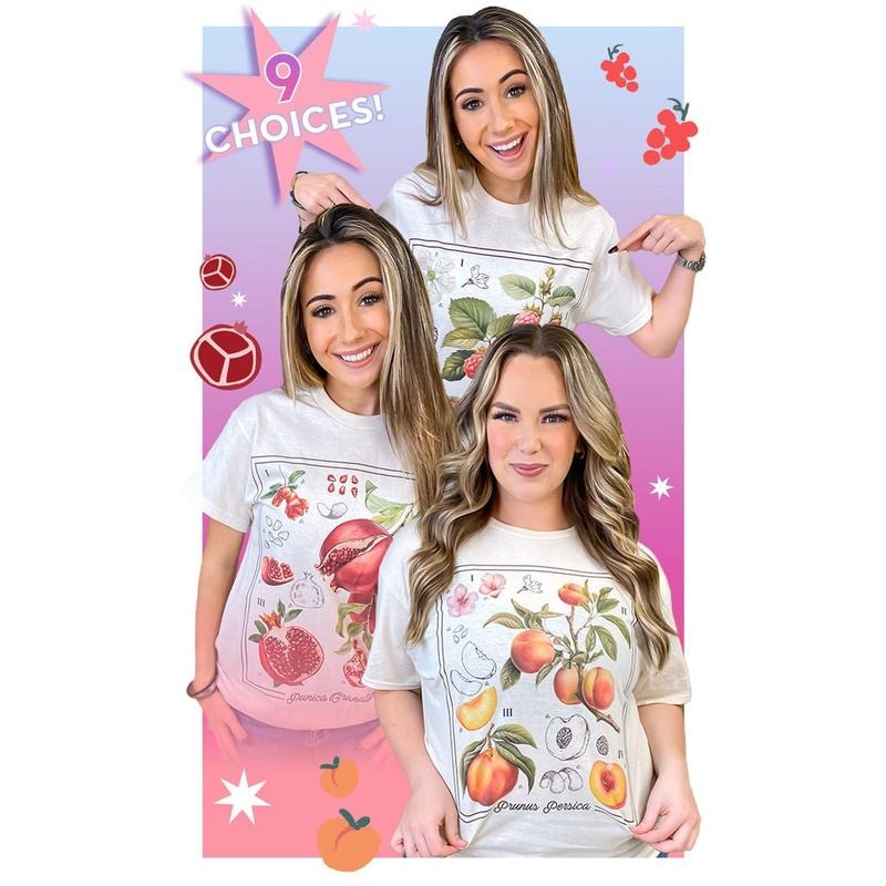 Botanical Fruit Graphic T-Shirt Tik Tok Hoodie, Sweatshirt | TeeBloomCo.com
