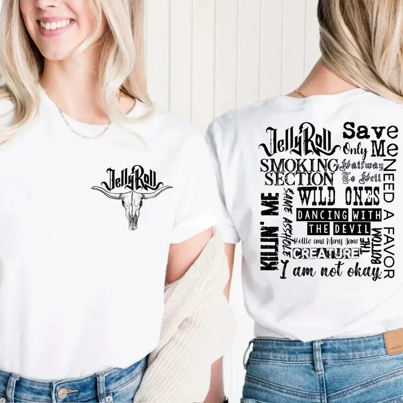 Both Sides JeIIy R0ll Lyrics Tee, SB Save Me, Concert Outfit, Tour Merch For Fans, Unisex Short Sleeve Tee Shirt, Casual...