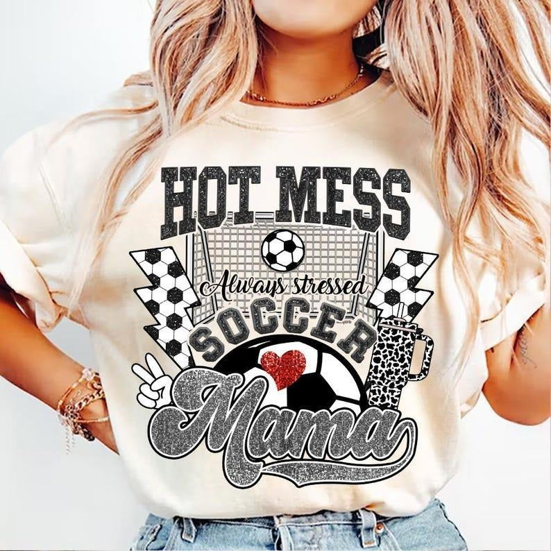 Boujee Soccer Mama tshirt, Game Day Soccer tshirt, Sports Mom T-Shirt, mother's day gift Hoodie, Sweatshirt | TeeBloomCo.com