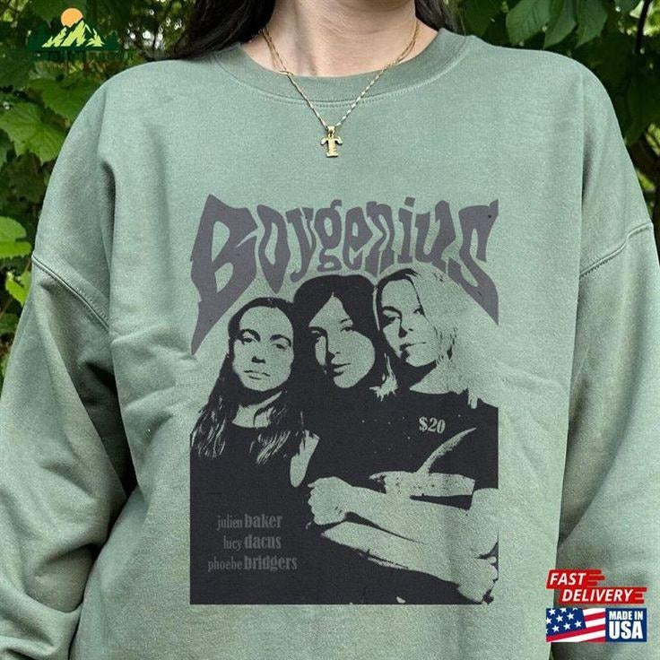 Boygenius Sweatshirt Reset Tour 2023 Sweatshirt Band Classic Unisex T-Shirts, Hoodie | TeeBloomCo.com