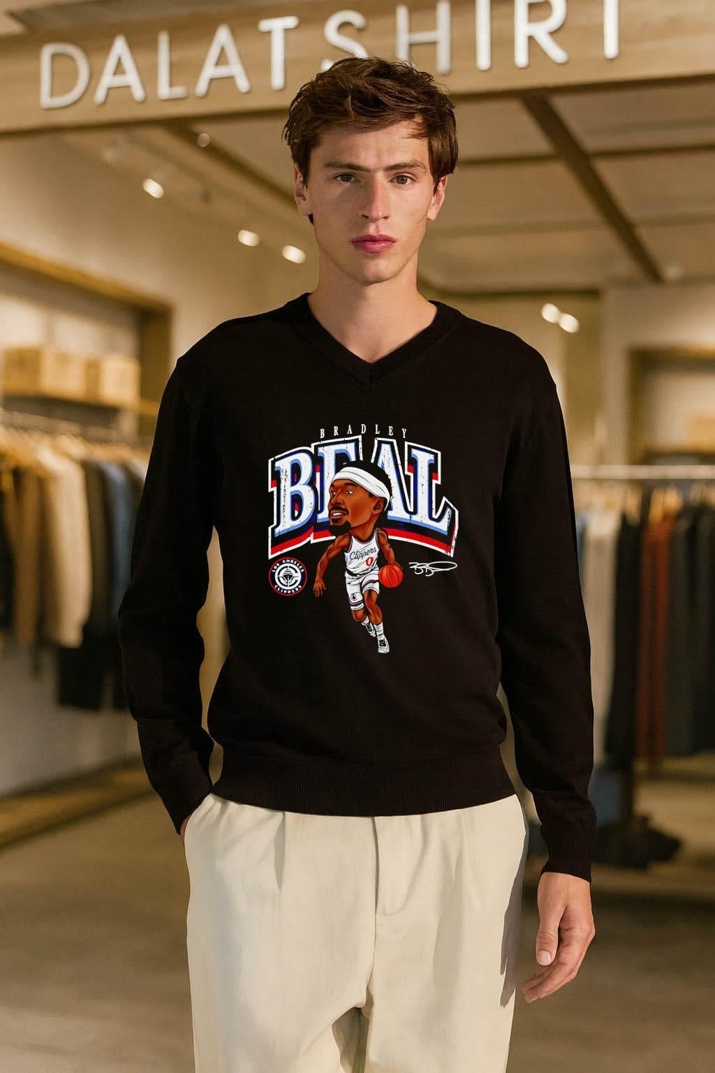 Bradley Beal Los Angeles Clippers Signature Caricature shirt