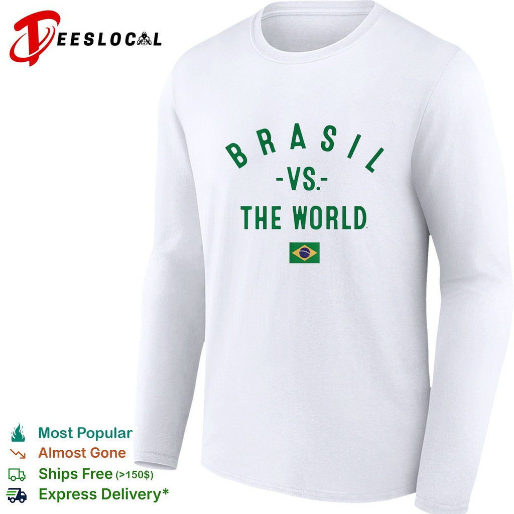Brasil vs The World FIFA World Cup 2026 having flag shirt