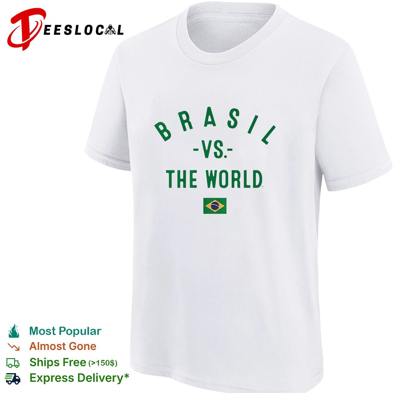 Brasil vs The World FIFA World Cup 2026 having flag shirt