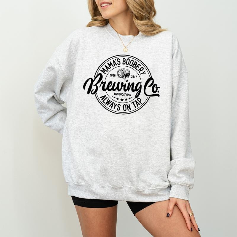 Breastfeeding Sweatshirt, Mamas Boobery Sweatshirt, Nursing Sweatshirt, New Mom Gift, Baby Shower Gift, Funny Mom...