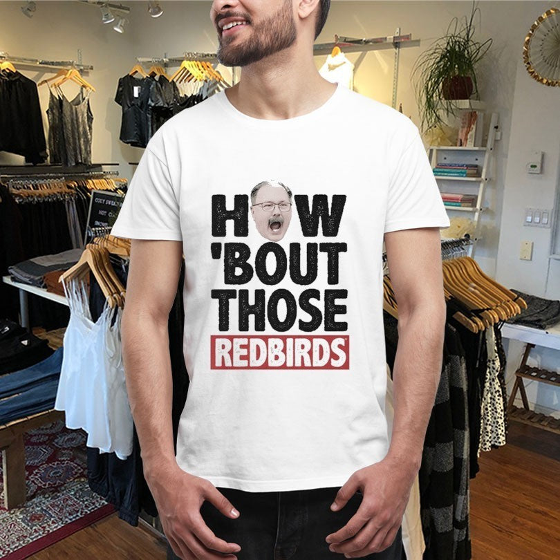 Brock Spack How ‘Bout Those Illinois State Redbirds Head T-shirt!s