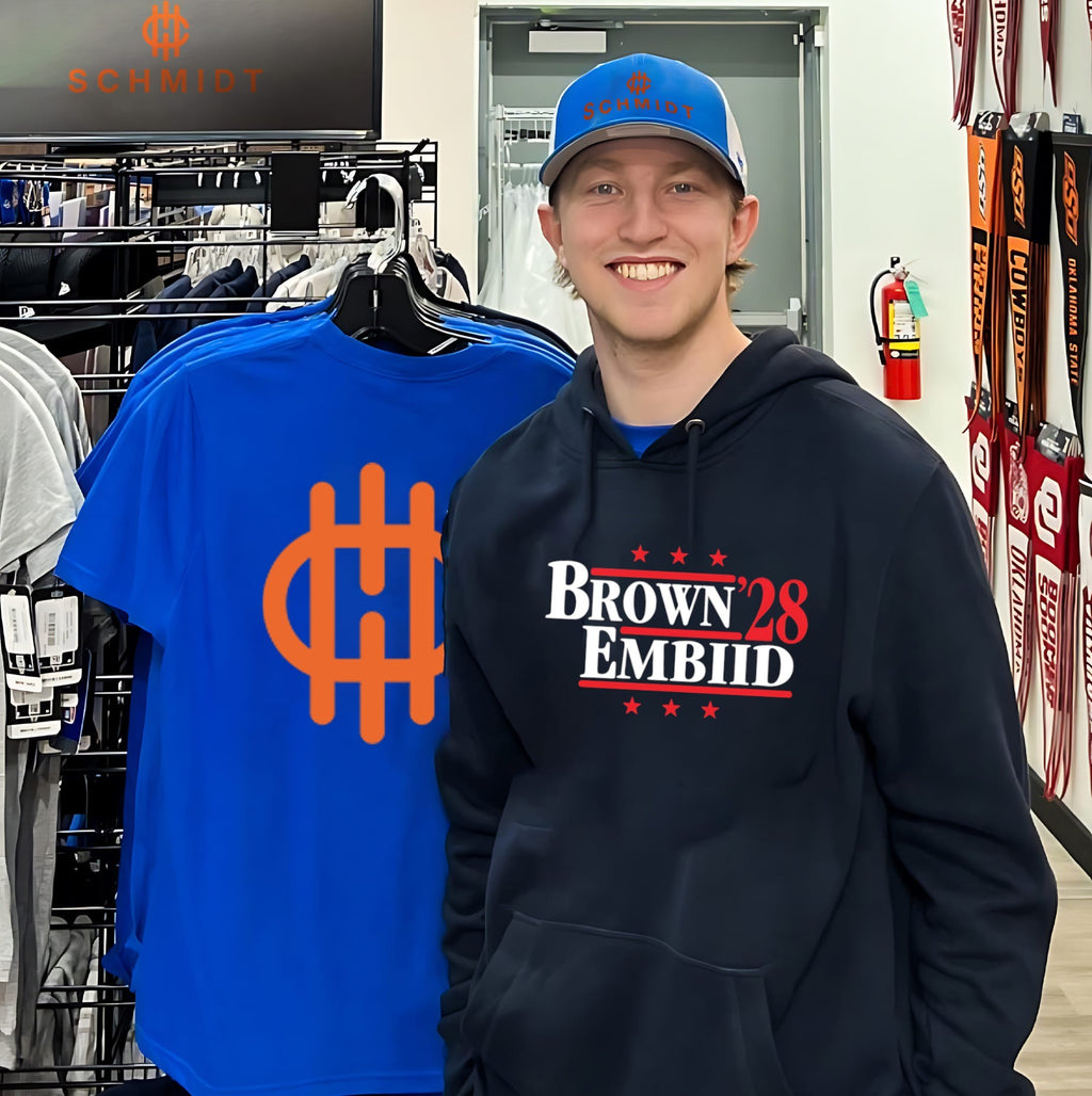 Brown and Embiid ’28 Philadelphia 76ers shirt