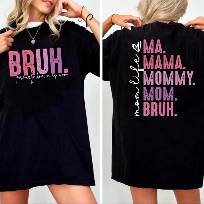Bruh Formerly Known As Mom Shirt, Mom Life T Shirt, Trendy Mom Tee, Mothers Day Gifts, Mom Bruh Mama Shirt, Short Sleeve...