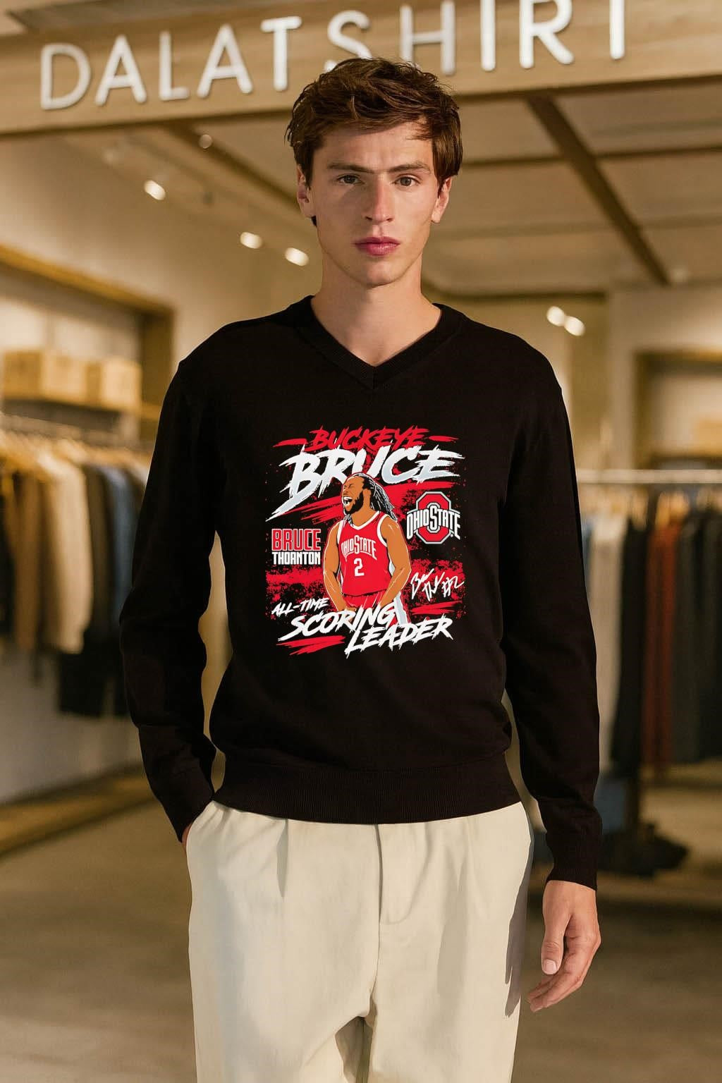 Buckeye Bruce Thornton Ohio State All-Time Scoring Leader shirt