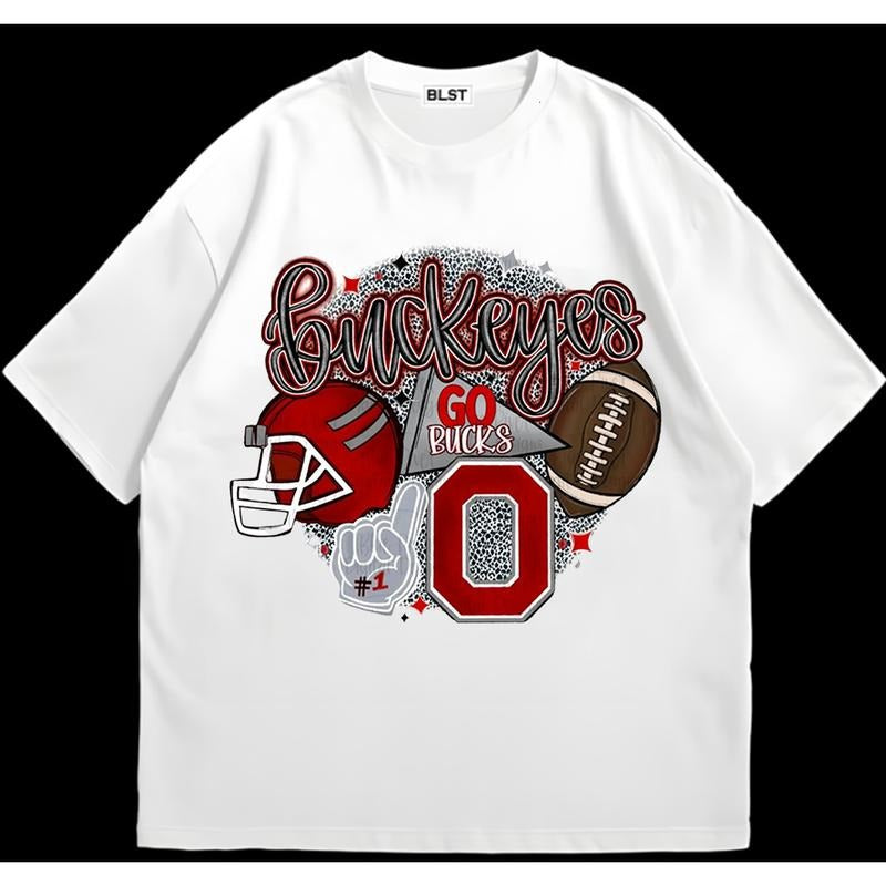 Buckeyes Ohio State Shirt T-Shirt Cotton Comfort Perfect Everyday Tee HipHop Graphic Hoodie, Sweatshirt | TeeBloomCo.com