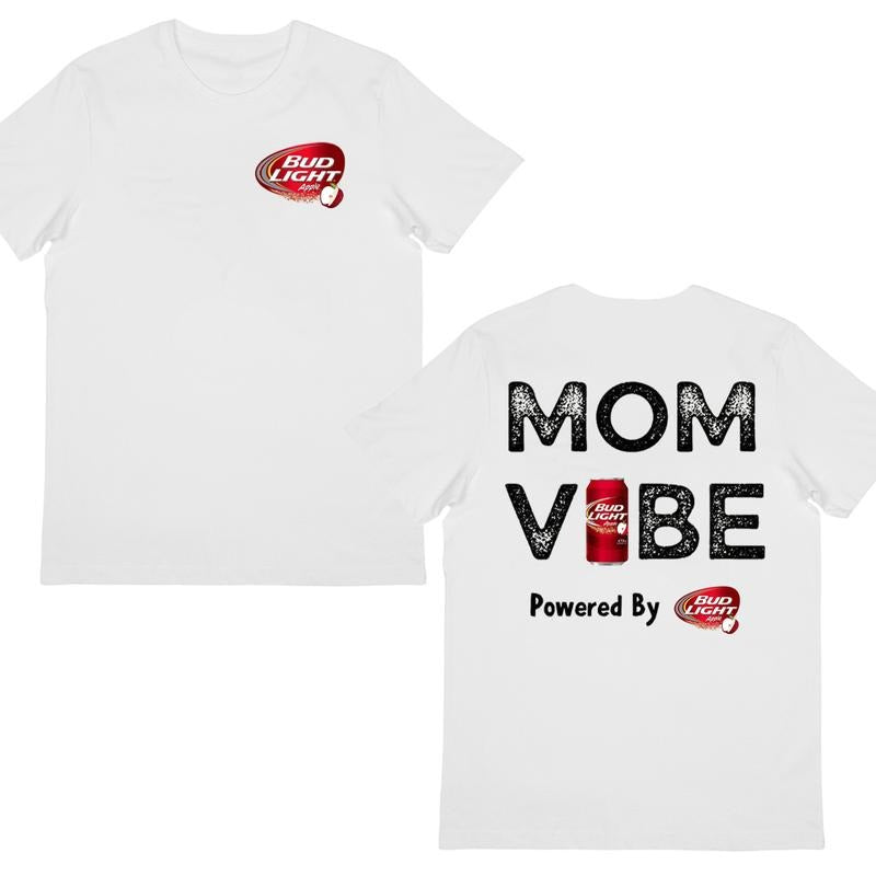 Bud Llght T-Shirt, Mom Vibe Graphic, Fun & Trendy Beverage Apparel, Perfect Gift for Moms Hoodie, Sweatshirt | TeeBloomCo.com