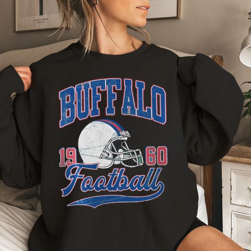 Buffalo Football Vintage Style Sweatshirt, Buffalo Bill Crewneck, Bill Sweatshirt, Buffalo New York, Buffalo Fan Gift...