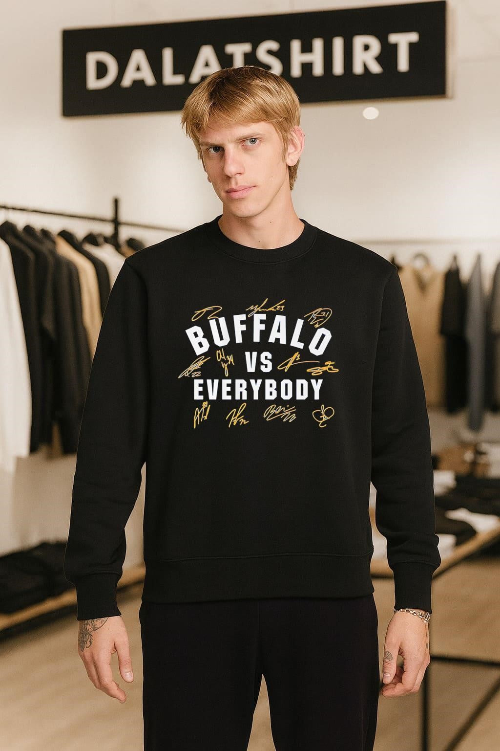 Buffalo Sabres vs Everybody signatures shirt