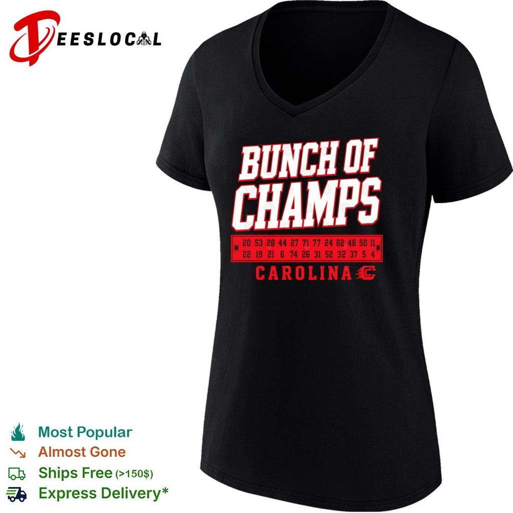 Bunch of Champs Carolina Hurricanes Roster Numbers shirt