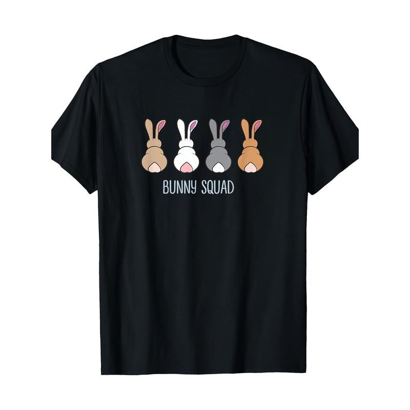 Bunny Squad Funny Ironic Rodent Rabbits Team T-Shirt, Men's T-Shirt, 220g made in usa Hoodie, Sweatshirt | TeeBloomCo.com